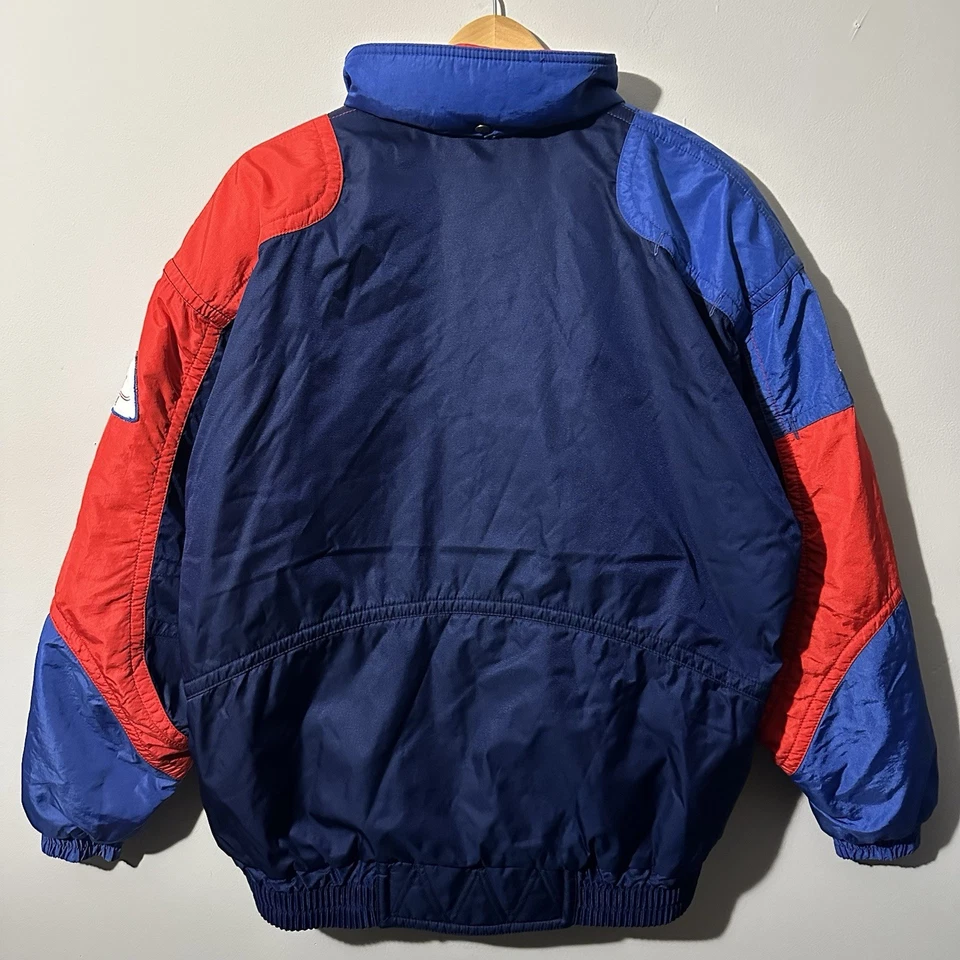 Vintage 90s Descente Ski Jacket Coat Mens Size XL Colorblock Red Blue Full Zip - Image 3 of 4