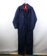 Vintage 70s Streetwear Mens 44R Distressed Insulated Coveralls Bibs Overalls USA