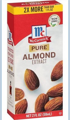 Mccormick Pure Almond Extract 2fl oz Natural Flavoring for Baking Desserts
