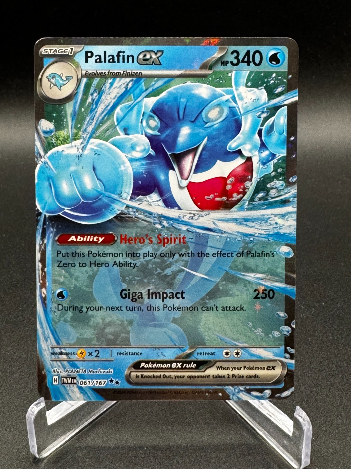 Pokemon Palafin ex #61 Holo Twilight Masquerade