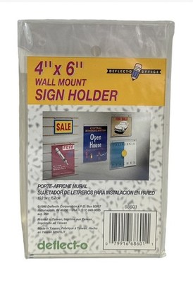 A6 WANDHALTERUNG SCHILDHALTER 4  X 6  Acryl Klar Shop Menü Broschüre Poster Display