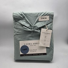 Laura Ashley Sheet Set Twin 100 Cotton Cottage Farm Green Percale