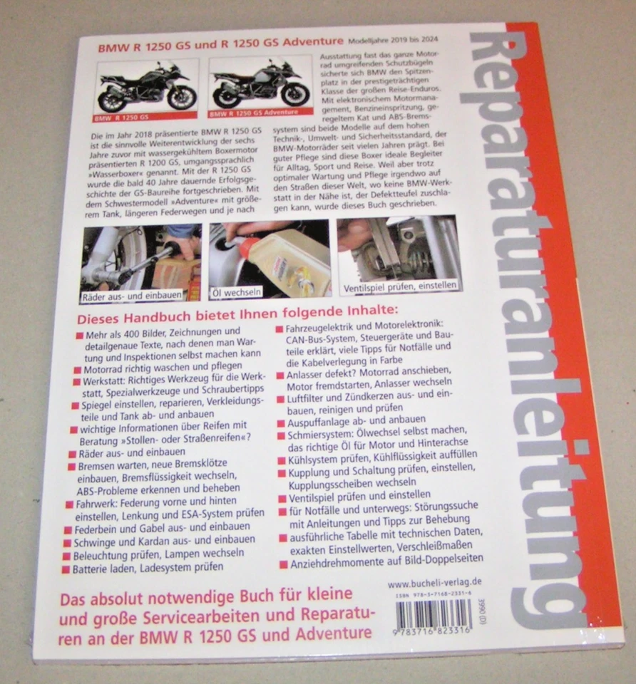 Reparaturanleitung - BMW R 1250 GS / 1250 GS Adventure - Modelljahre 2019 - 2024 - Bild 2 von 2