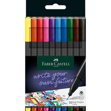 Faber-Castell / Creativity for Kids - Grip Fineliner Thin Markers 10ct Set