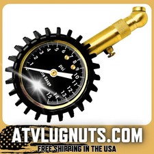 Manómetro de neumáticos de baja presión de aire ATV UTV SXS 0-15 neumáticos de flotación goma protectora