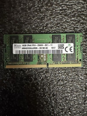 SK Hynix 16GB 2Rx8 PC4-2666V-SE1-11 Laptop Memory P/N: HMA82GS6JJR8N-VK Tested
