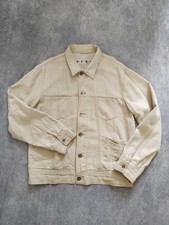 Springfield Men's Linen Cotton Ranch Western Jean Style Trucker Jacket Size XL