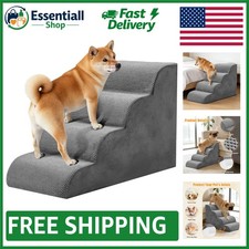 4-Step Non-Slip Dog Stairs for Large Pets - Easy Access for Couches and Beds