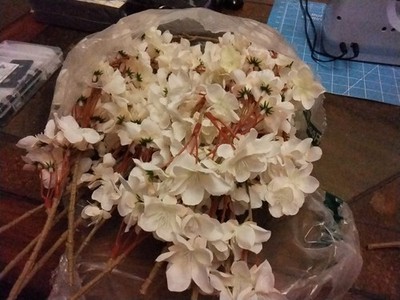 Peach Blossom Flowers Set Of 12 Stems