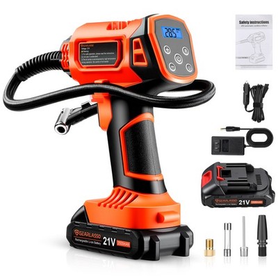 160PSI Cordless Tire Inflator Portable Air Compressor Car Air Tire Pump Digital