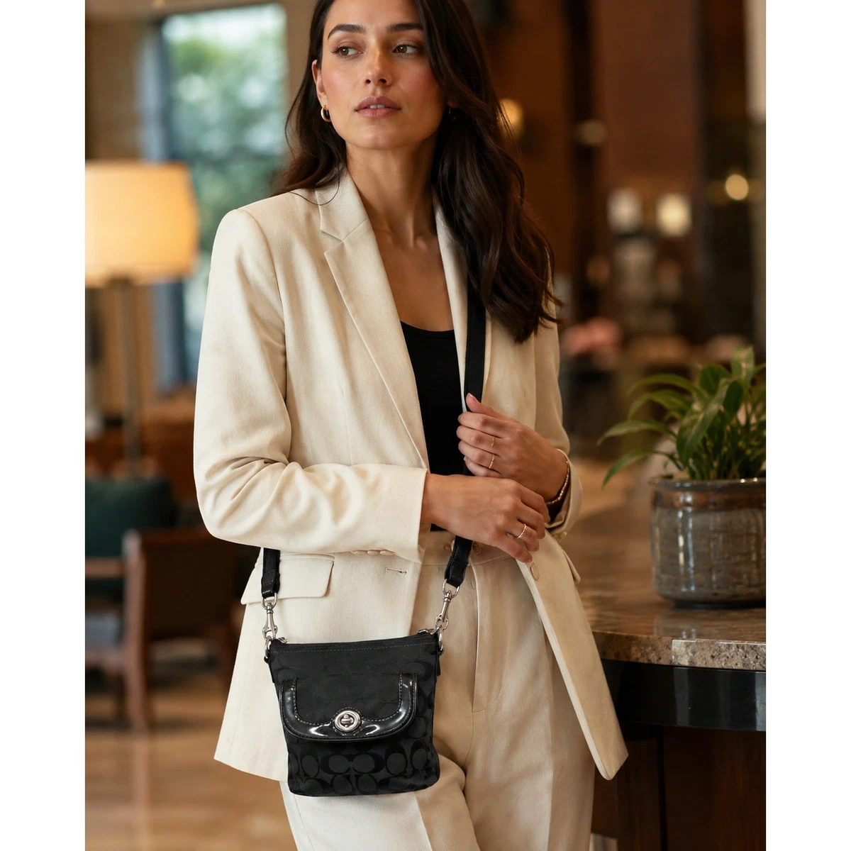 Coach Turn Lock Patent Bags & Handbags for Women for sale | eBay