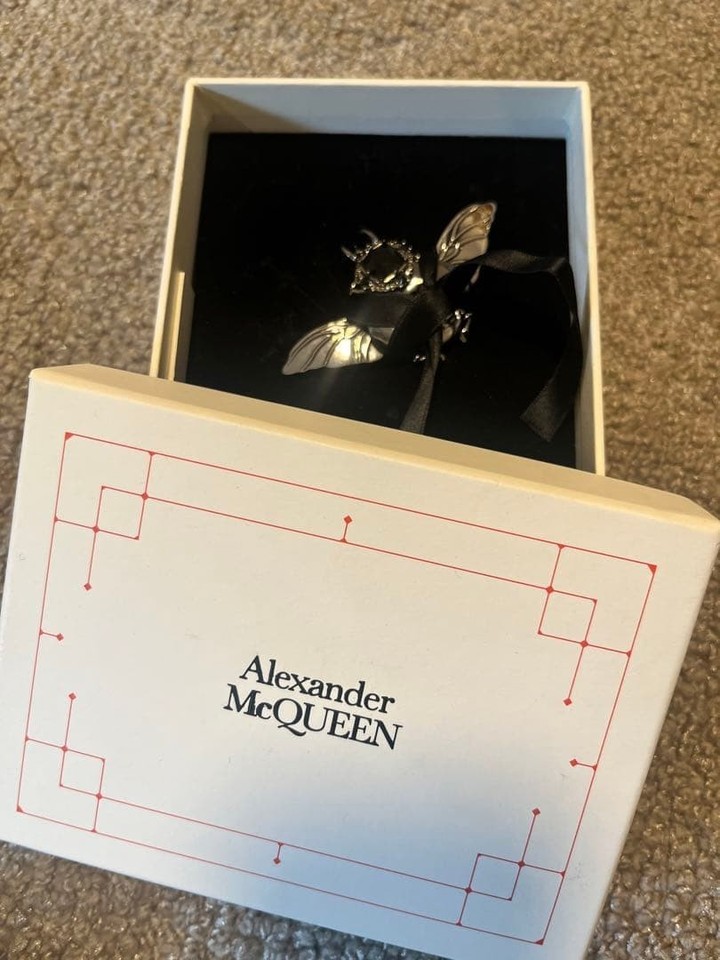 Alexander Back ALEXANDER MCQUEEN Brooch circa 2018 Model with Box and Pouch | eBay ...