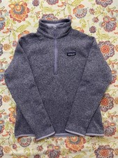 Patagonia Better Sweater 1/4 Zip Fleece Jacket Lavender Women  s Large
