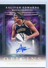 2024 Panini Origins WNBA AALIYAH EDWARDS RC #OA-AEW Rookie Auto MYSTICS