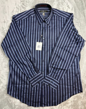 NWT Bugatchi Uomo Men's Long-Sleeve Dress Shirt Size Large 100 Cotton MSRP 99