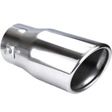 EDELSTAHL Auspuffblende Endrohr Abgeschrägt Massiv 155 x 76 mm UNIVERSAL