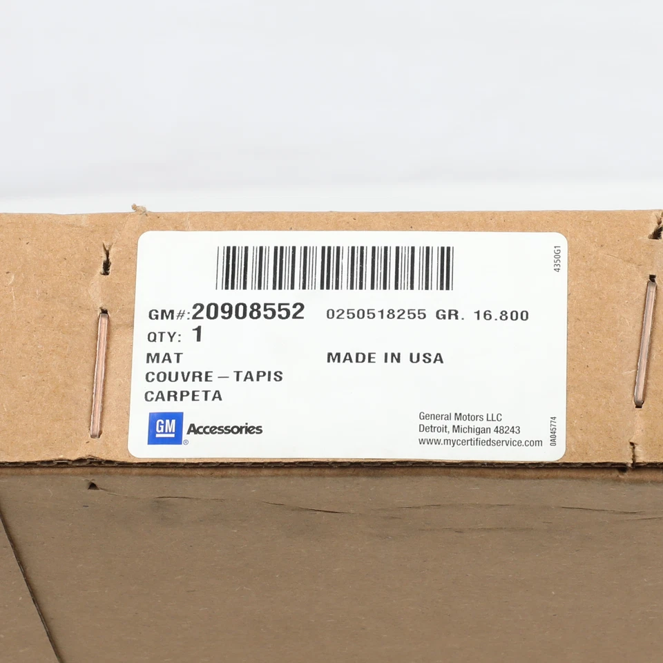 Alfombra de piso de tercera fila Acadia Enclave Traverse 2009-2017 OEM NUEVA 20908552 Foto 3 de 3