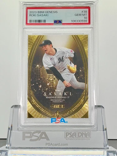 ROKI SASAKI 2023BBM GENESIS #38 PSA10!GEMMINT!LOWPOP!