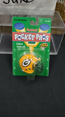 NIB 1997 GREEN BAY PACKERS FOOTBALL POCKET PROS MINI HELMET VSR4 RIDDELL