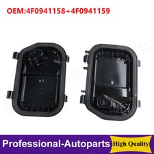 1Set L&R Headlight Cover Protective Cap For AUDI 2005-2011 A6 S6 RS6 C6