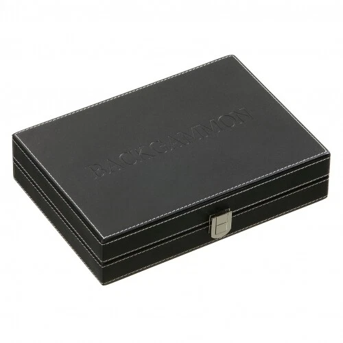 Backgammon - Kassette - Gavriil - Kunstleder - klein - magnetisch - Bild 3 von 4