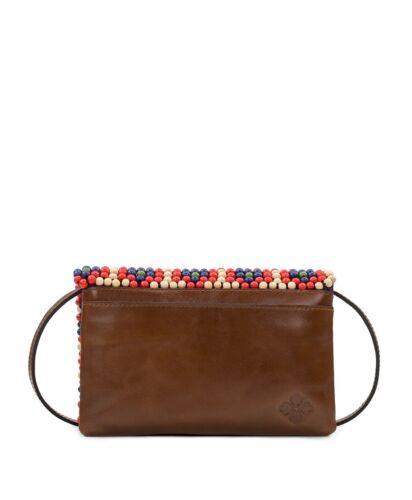 PATRICIA NASH PENLEY C/B Beaded Leather Frame P979505 Bright Coral MSRP $199 NWT - Picture 2 of 8