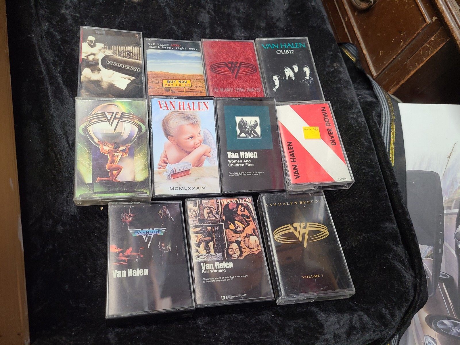 11 VAN HALEN Cassette Tapes Best Fair Warning 1984 3 5150 OU812 Diver