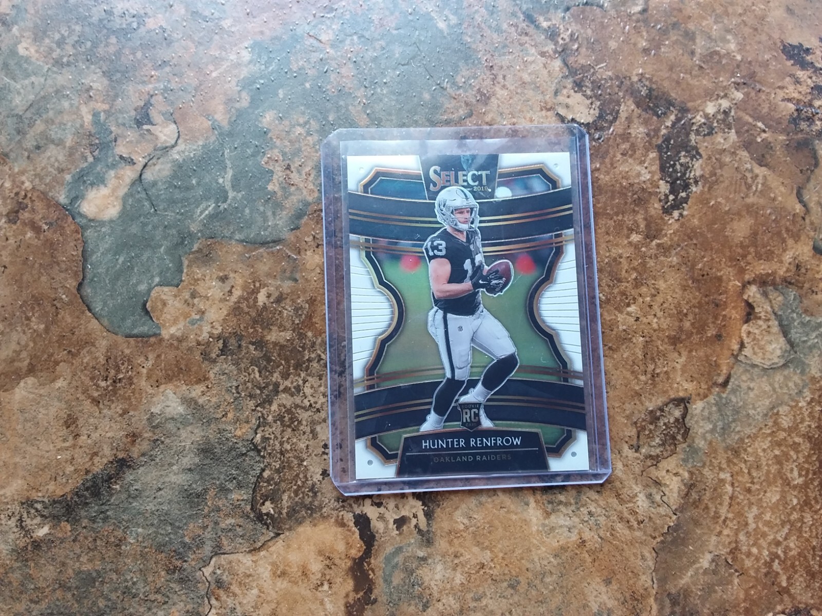 2019 SELECT HUNTER RENFROW CONCOURSE WHITE PRIZM ROOKIE CARD #/35 SP