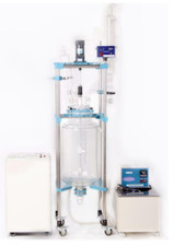 10L Chemical lab Jacketed Glass Reactor Vessel  digital explosion proof motor