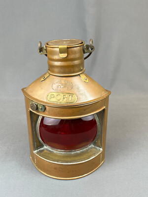 Copper Tung Woo Hong Kong Nautical Port Side Red 9