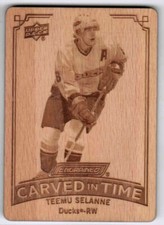 23/24 2023 UPPER DECK ENGRAINED TEEMU SELANNE CT-19 CARVED IN TIME ANAHEIM DUCKS