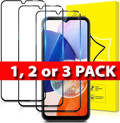 SBOX Full Tempered Glass Screen Protector for Samsung Galaxy A55 A35 5G 1/2/3 Pack