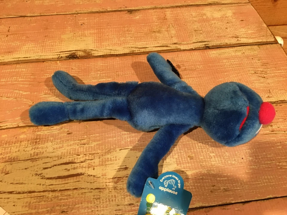 Muñeca de peluche Grover de 10 pulgadas, Plaza Sésamo; Aplausos con etiquetas Foto 2 de 4