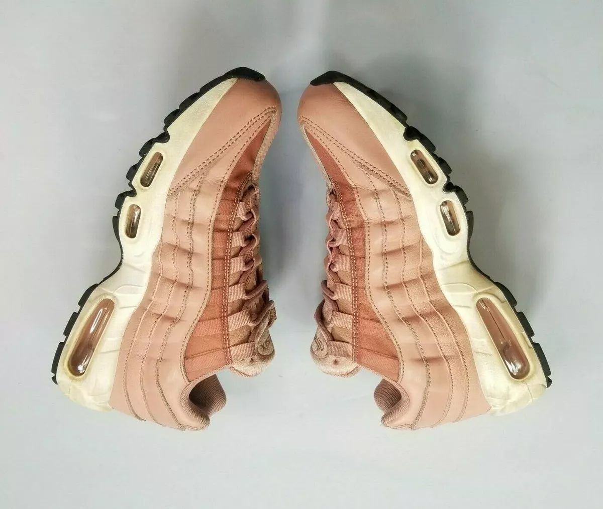 NIKE AIR MAX 95 ROSE PINK WHITE WOMEN S SNEAKERS SIZE 9 MADE