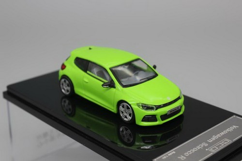 Voiture Miniature Scirocco R 1:64 - Métal Die-cast - Couleurs Blanc/noir/vert/bleu Au Choix