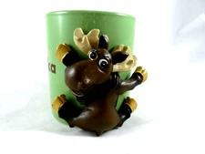 Alaska I Moose Have My Coffee 3-D Moose Green Mug