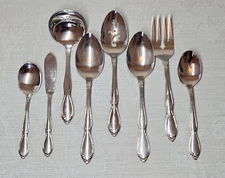 Oneida Ltd STRATHMORE DELUXE 8 Piece Hostess Serving Set Stainless Flatware
