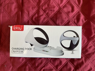 NEW iPlay RGB Controller Charging Dock Stand for PS VR2  White