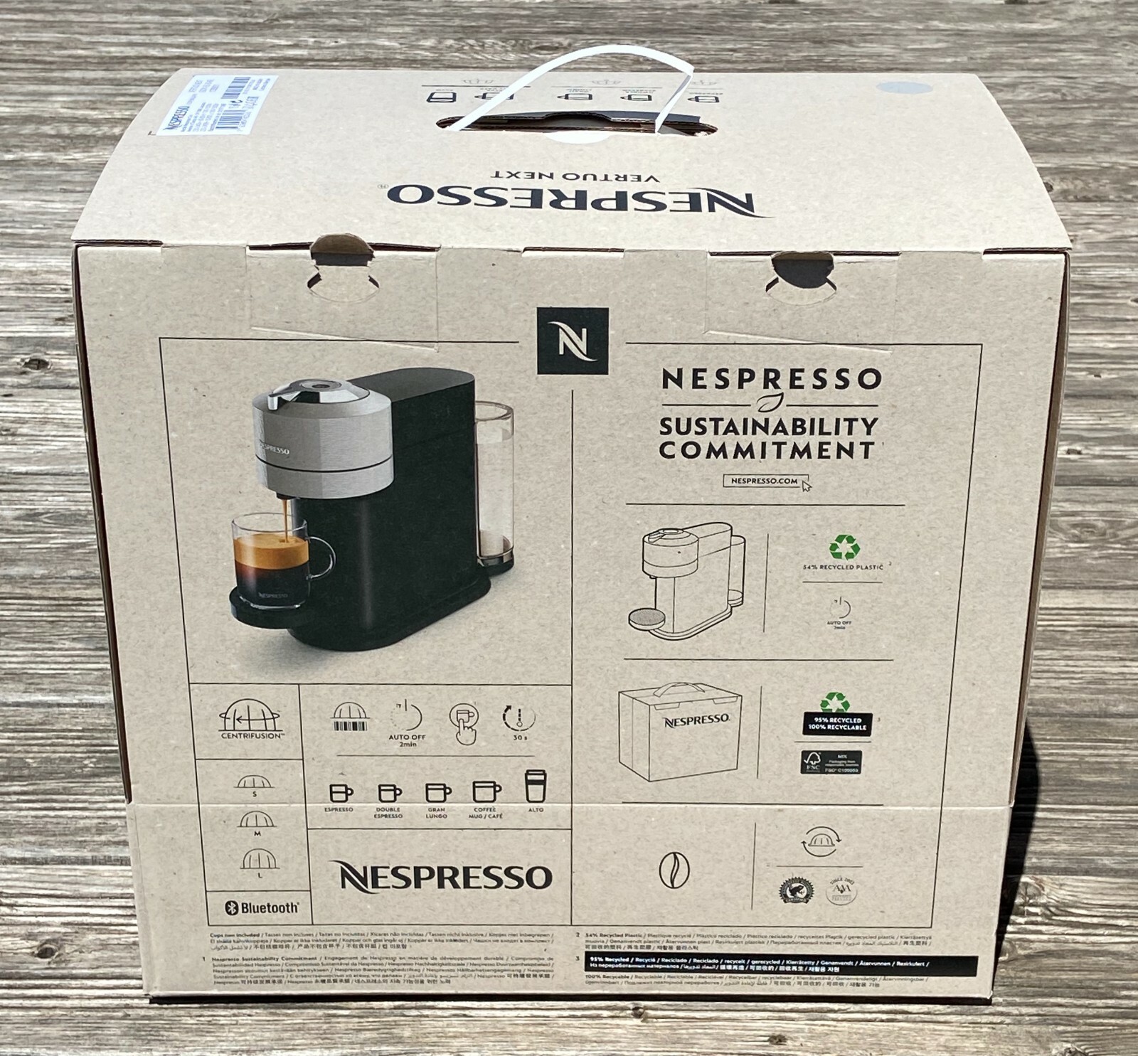 Nespresso Vertuo Next design compact anthracite machine à café connectée - 4