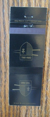 CIUDAD DE MÉXICO, NUEVA YORK, MIAMI, LAS VEGAS Y CHICAGO MATCHBOOK: PARRILLA CHINA -F - Imagen 1 de 2