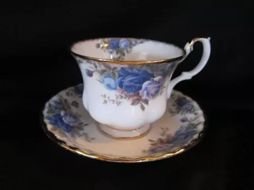 Royal Albert Moonlight Rose Cup & Saucer Bone China Made in England
