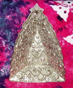 International Silver Co Silverplated Christmas Tree Shaped Candy Dish Ebay