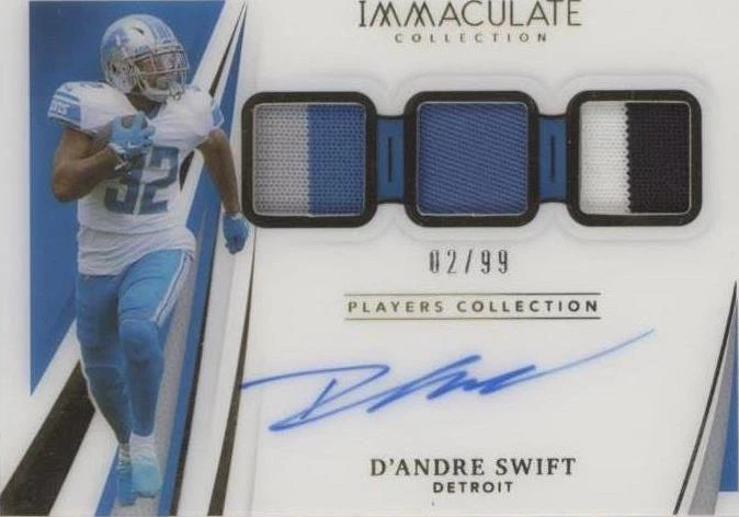 2021 Panini Immaculate Collection D'Andre Swift #IPC-DS