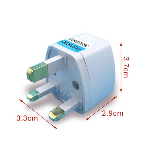 UK Plug 10A 250V Hong Kong Travel Power Adapter Plug Socket Converter British - Afbeelding 3 van 8