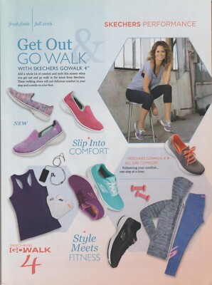 2016 Skechers Shoes Footwear Actress Model Brooke Burke Print Ad Photo 