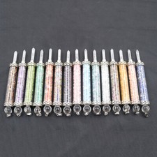 Colgante péndulo de cuarzo hexagonal de piedra de cristal curativo natural Reiki