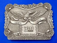 3M Company Duplicating Products Division 1952-1977 Advance Corp. Belt Buckle 