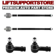 Inner & Outer Tie Rod End Front LH RH Set of 4 For Mitsubishi Lancer Outlander
