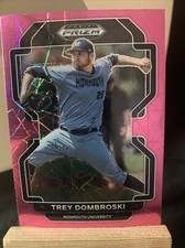 2022 Prizm Draft Picks  Pink Trey Dombroski - Monmouth Hawks astros