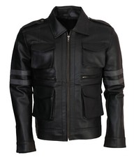 Leon Kennedy Resident Evil 6 Black Grey Jacket RE 6 Gaming Cosplay Costume